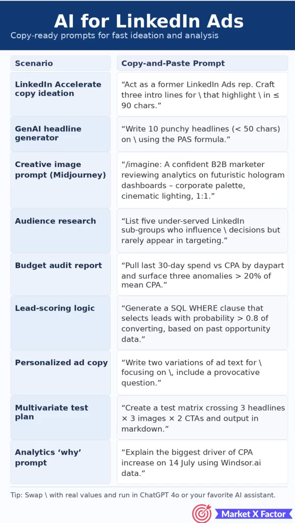 ai for linkedin ads prompt pack